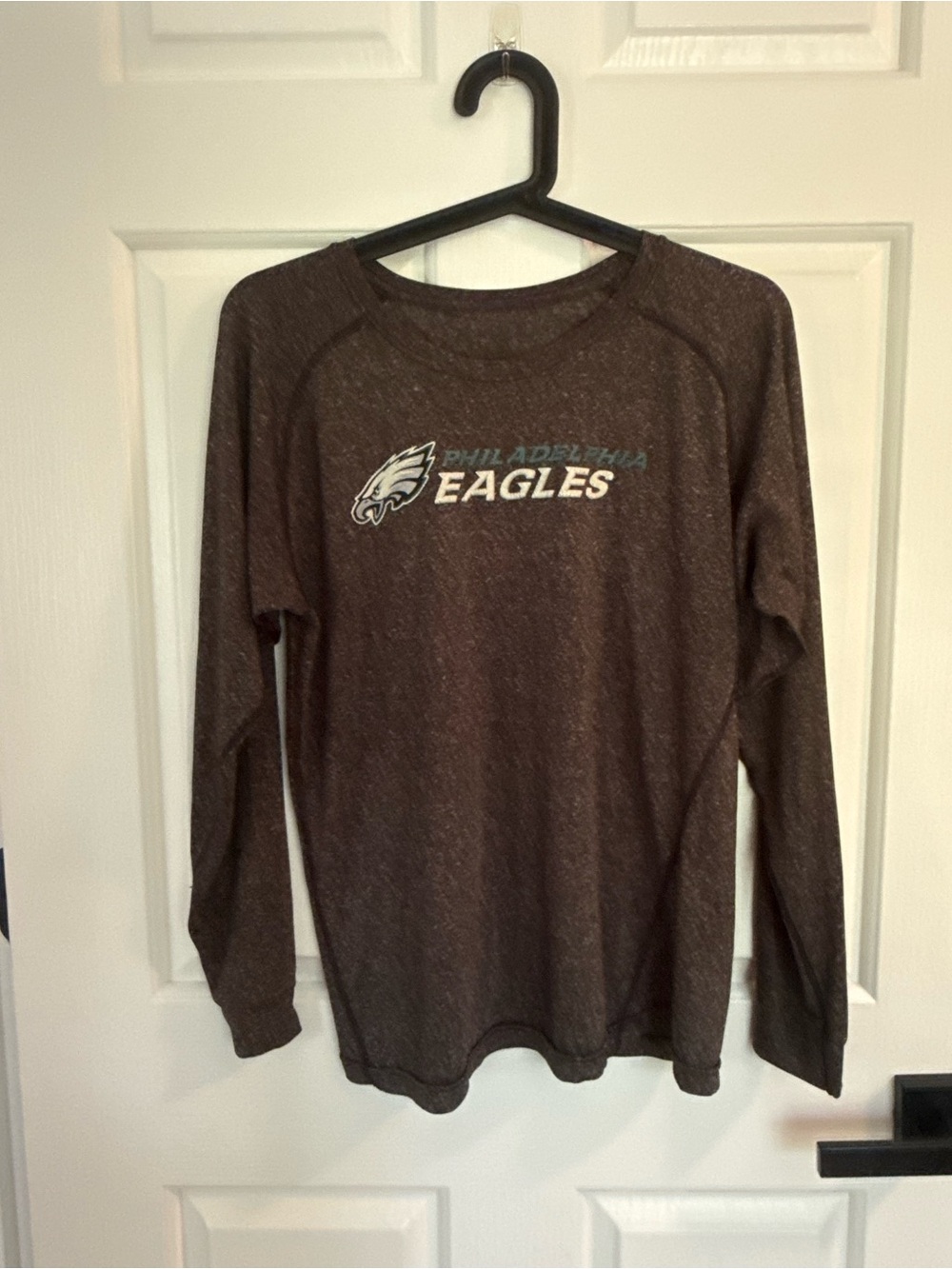 Women's Long Sleeve Philadelphia Eagles Tee - Brown
